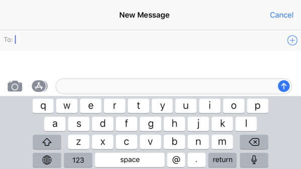 QWERTY Keyboard on iOS