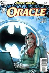 Oracle Comic Book Cover - batman light behind female with red hair sitting at a computer