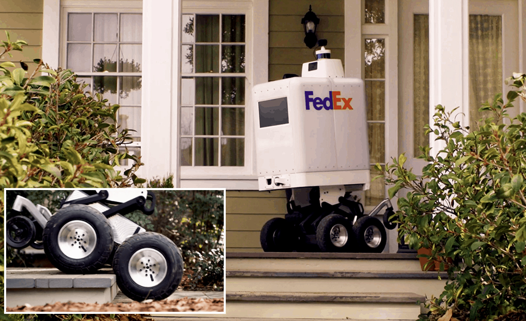 FedEx iBOT delivery