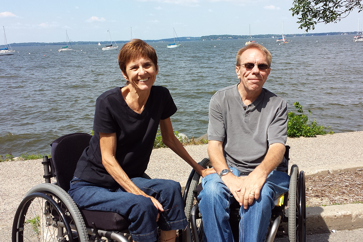 Don Lively (pictured with wife Gail) reached maximum function a year after surgery.