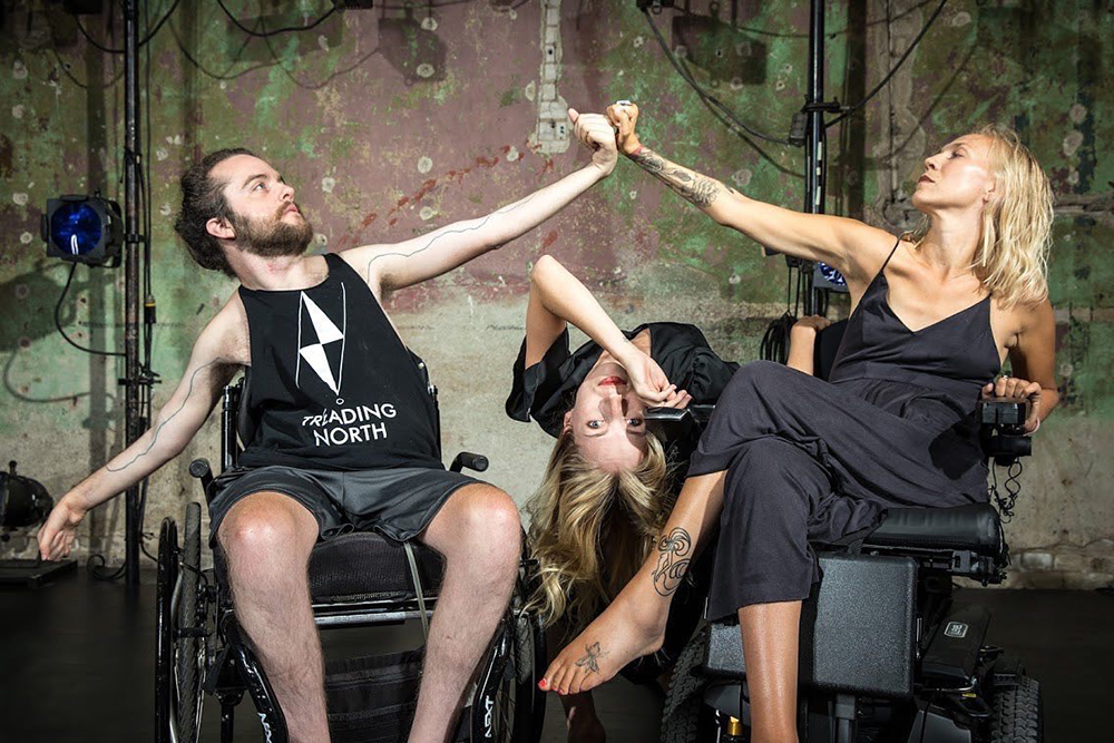 Peterson, a dancer before her injury, says Submerged has evolved from its original focus on SCI cure to encompass community, healing and growth. Here she performs in A Cripple’s Dance, which explores the emotional aspects of paralysis.