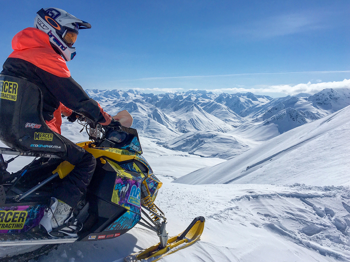 Snowmobiling will always be one of Tait’s passions.