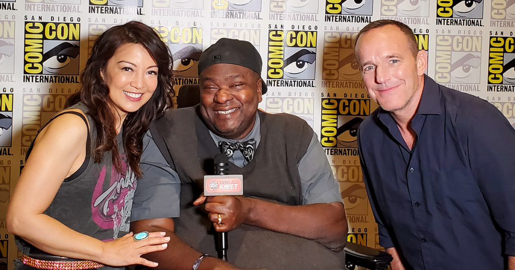 Agents of S.H.I.E.L.D.’s Ming Na Wen and Clark Gregg share the spotlight with Lane.