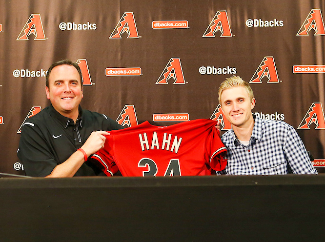 Hahn drafted by the Arizona Diamondbacks in the 34th round of the 2013 MLB Draft