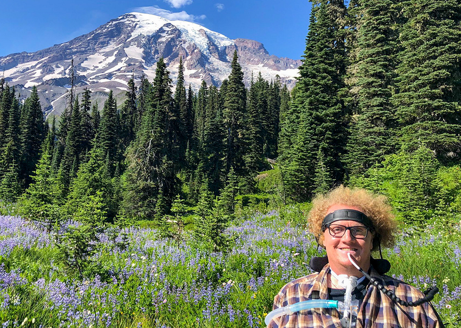 Collens has always enjoyed the outdoors, and he makes sure to get out and explore his Pacific Northwest surroundings.