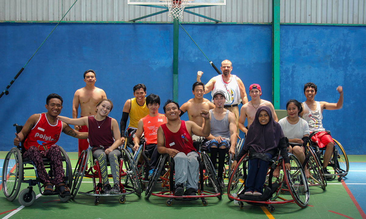 Wheelchair basketball served as a bridge between cultures.